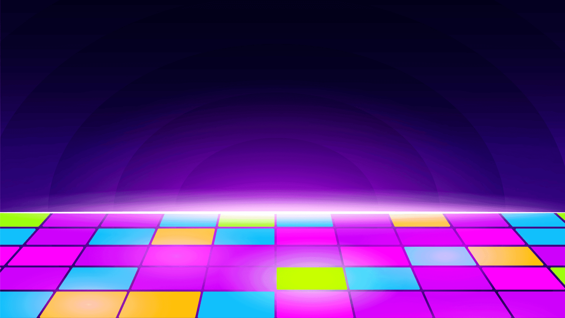 Colorful LED dance floor for events