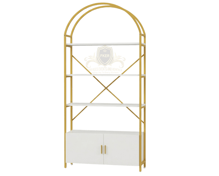 Arched Shelf from Four Kees Events and Rentals inventory