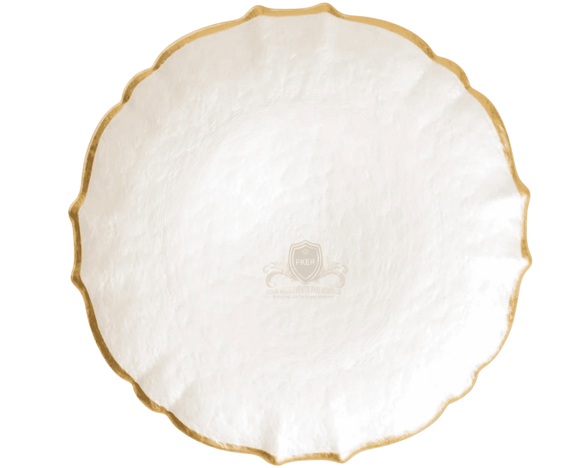 Crystal Charger Plate from Four Kees Events and Rentals inventory