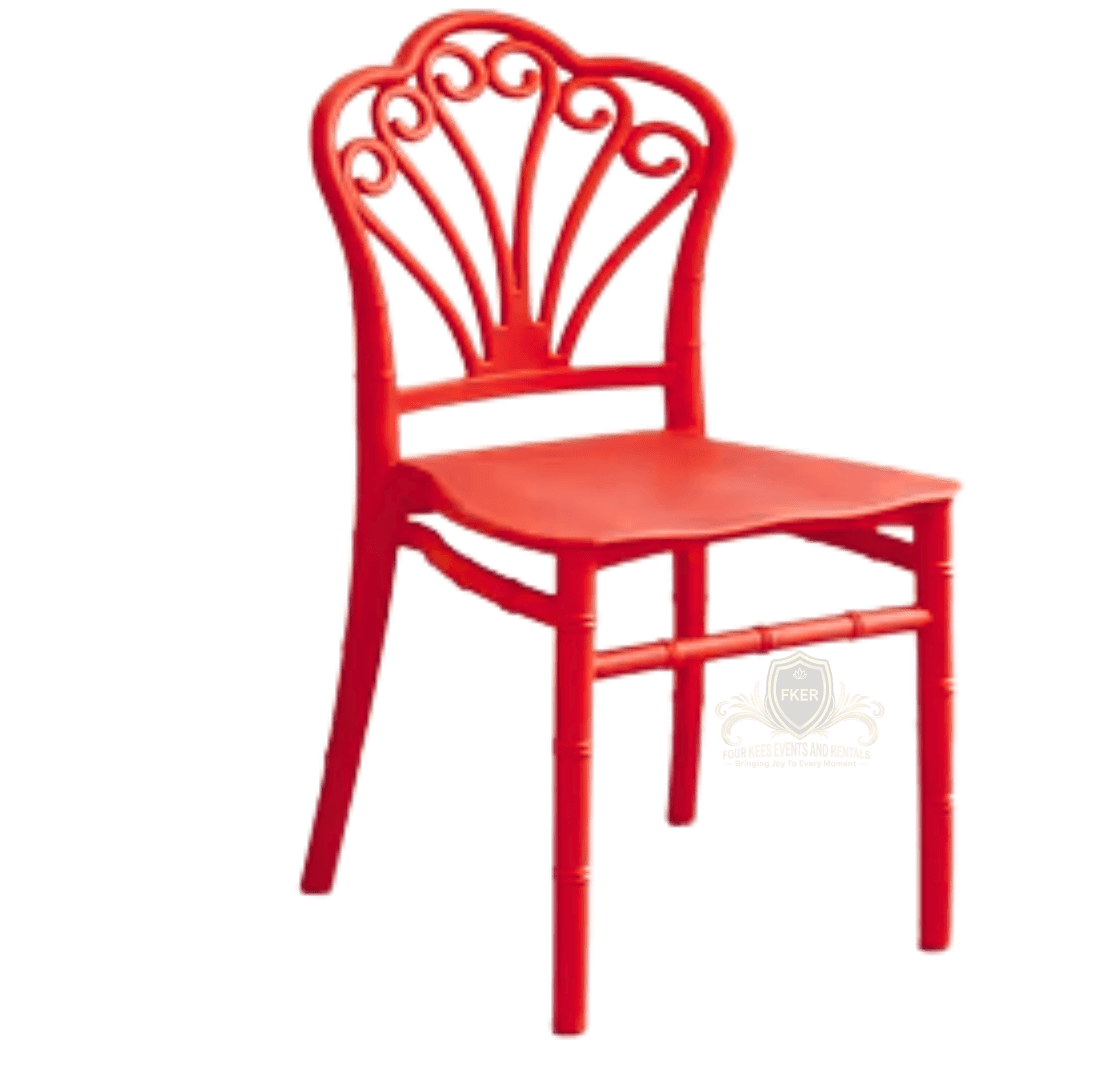 Kids Party Chair Red from Four Kees Events and Rentals inventory