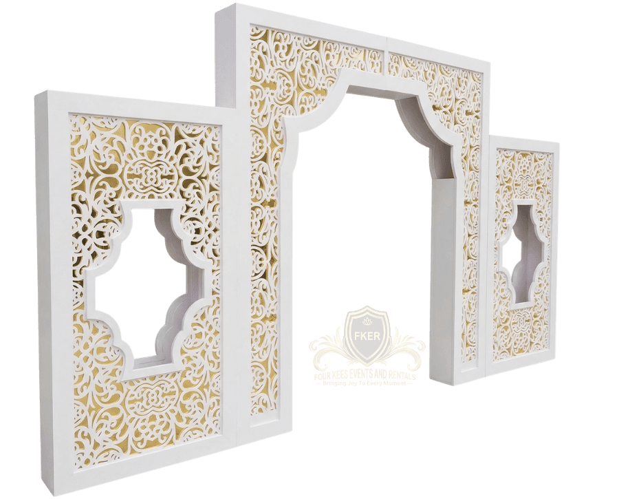 Moroccan Wedding Backdrop from Four Kees Events and Rentals inventory