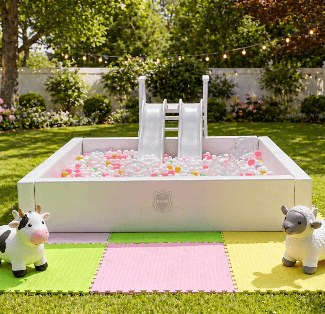 Soft Play Ball Pit Slide from Four Kees Events and Rentals inventory