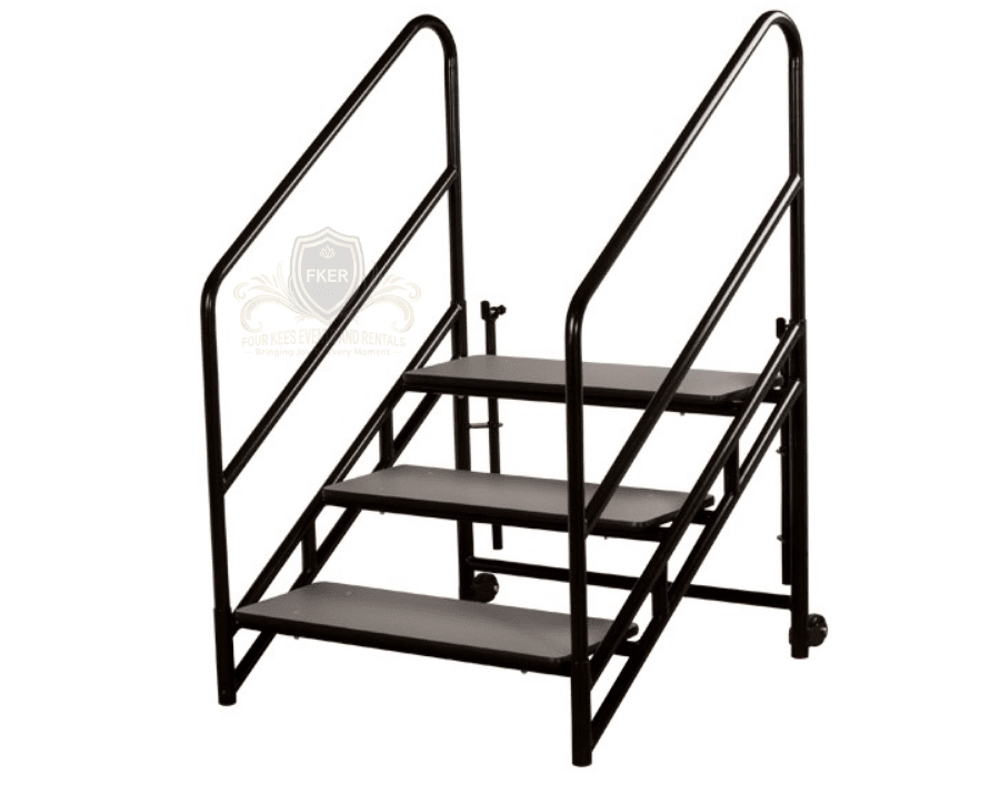 Stageandriser Steps from Four Kees Events and Rentals inventory