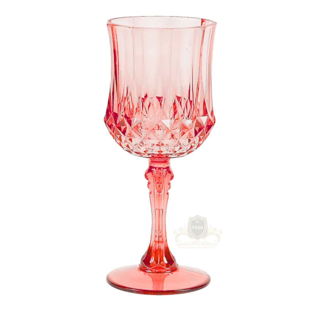 Red Wine Glass from Four Kees Events and Rentals inventory