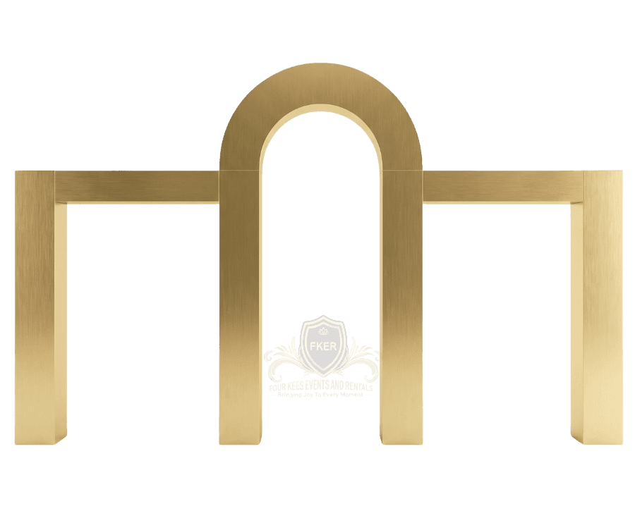 Golden Wedding Arches from Four Kees Events and Rentals inventory