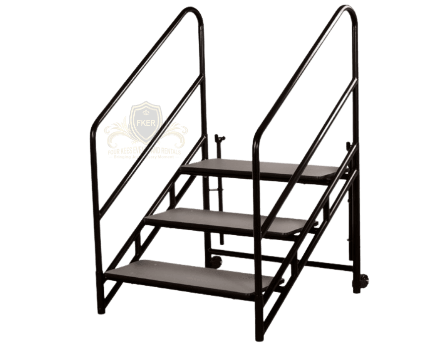 Stageandriser Steps from Four Kees Events and Rentals inventory