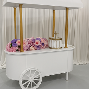 Candy Cart (White & Gold)