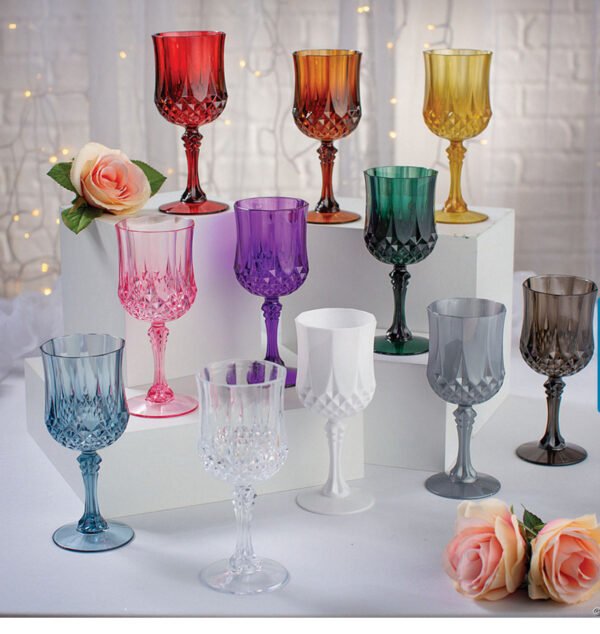 Crystal Cut Wine Glasses