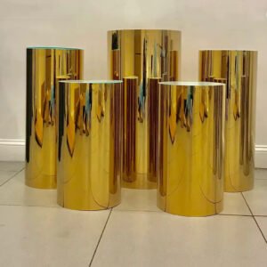 Gold Cylinder Pedestal