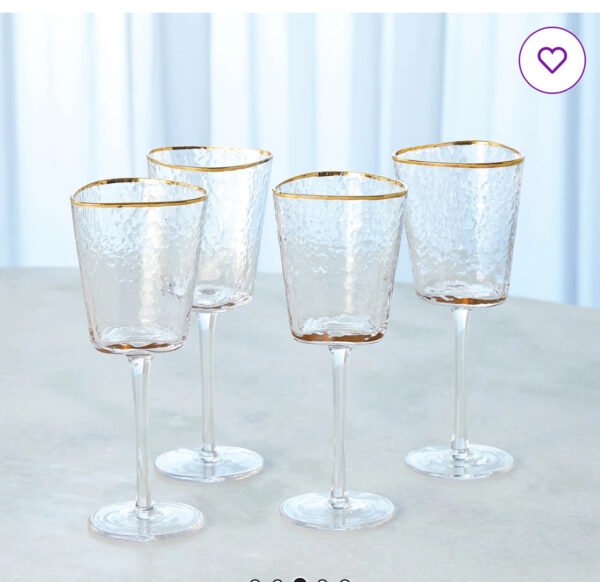 Hammered Wine Glasses (each)