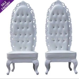 White Antique throne Chair Adult
