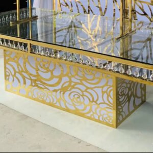 Gold & White Bridal Table