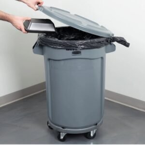 Trash Can With Bags